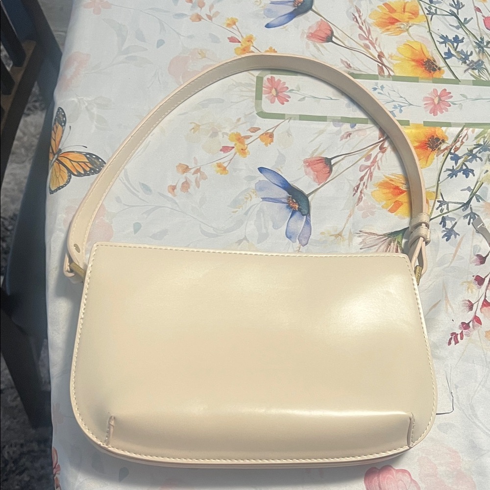 Beautiful Antik Kraft Women's Cream Shoulder Bag - Minimal Leather Style